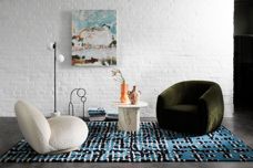 Hand-tufted rug designed by Chloe Boudib