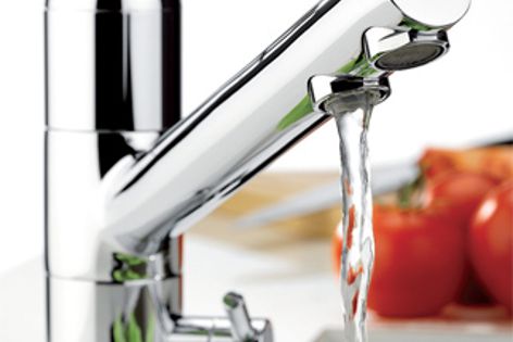 This two-function model is ideal for the modern kitchen and features a drinking water tap.