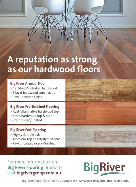 Hardwood flooring by Big River Group