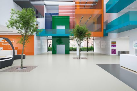 Polyflor’s Palettone vinyl flooring is 100% recyclable.