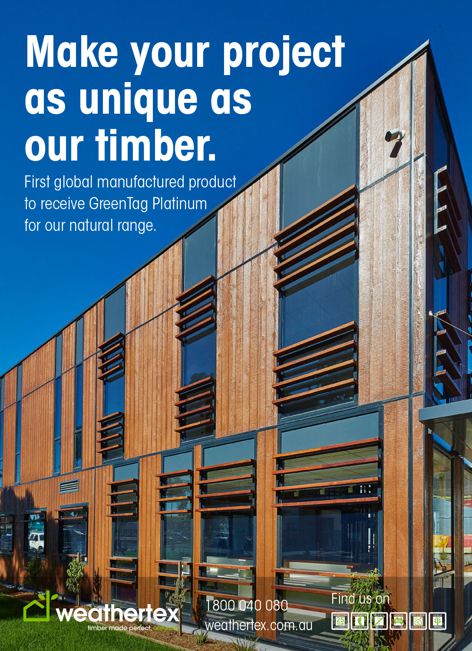 Natural timber cladding by Weathertex