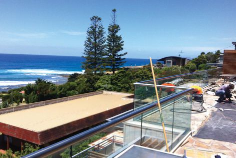The Wolfin Waterproofing System was used on units in Lorne, Victoria, applied by Flex-a-Seal.