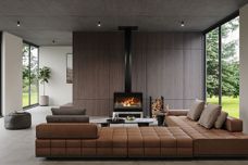 Indoor wood-burning fireplaces