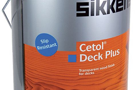 Application of Cetol Deck Plus creates a slip-resistant coating on decks, stairways, walkways & ramps.