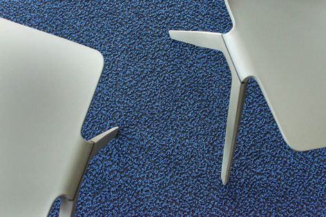 Eco Iqu S carpet is available in a range
of 38 colours from Geo Flooring.