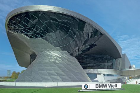 Bathroom furniture from Duravit was specified for the dramatic BMW Welt building in Munich.