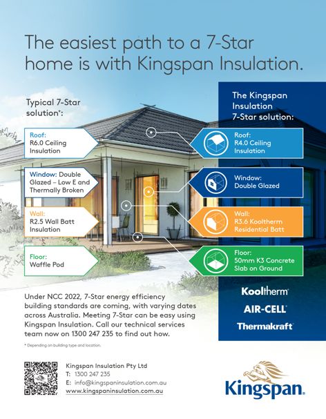 The easiest path to a 7-Star home is with Kingspan Insulation