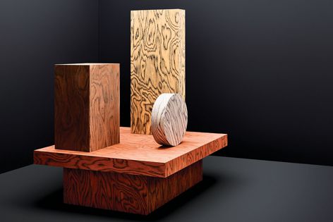 Designed by Ettore Sottsass, these timber veneers are part of the Alpi Designer Collections series from Elton Group. 