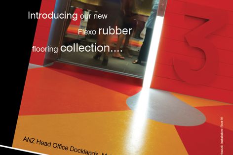 Flexo rubber flooring