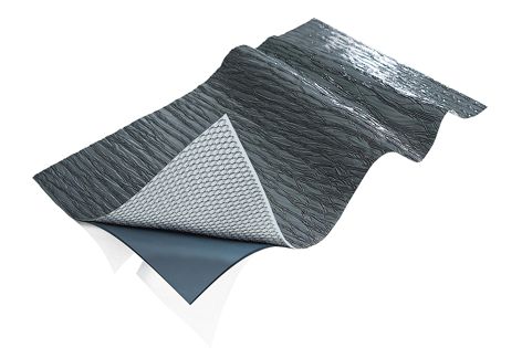 Embedded within the butyl is an aluminium mesh that provides additional rigidity and support.