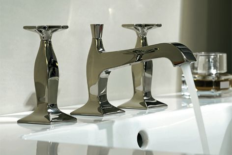 Bellagio tapware collection is available in three chrome-plated finishes  satin, Tuscan & platinum.