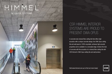 Opus ceiling and wall tile by CSR Himmel