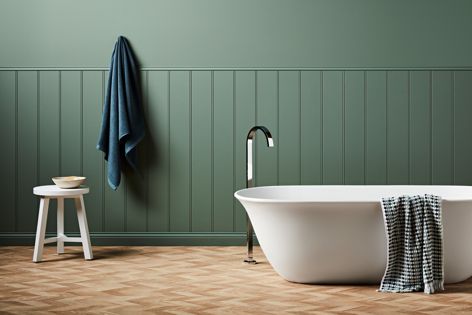 Made with a water-resistant form of MDF, Designer Groove is ideal for use in bathrooms, laundries and other high-moisture environments.