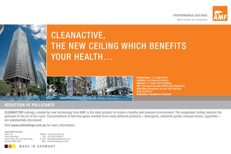 AMF Cleanactive ceiling