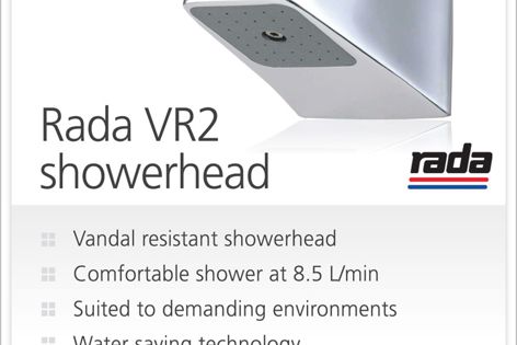 Rada VR2 showerhead