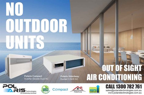No-outdoor-unit airconditioning by Polaris