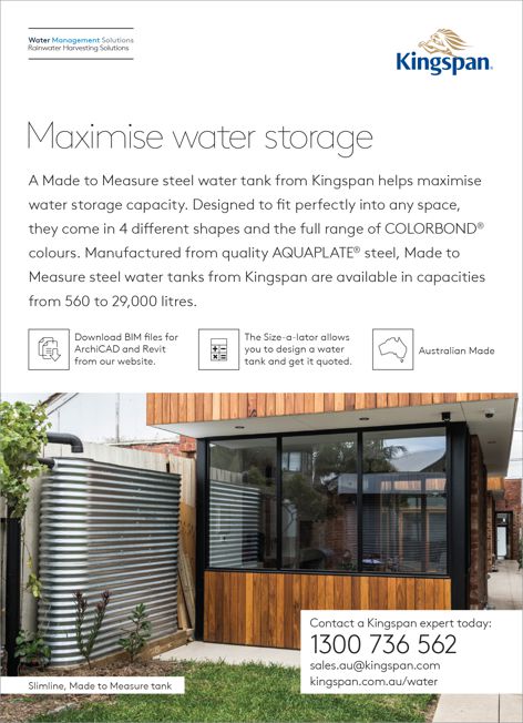 Steel water tanks by Kingspan